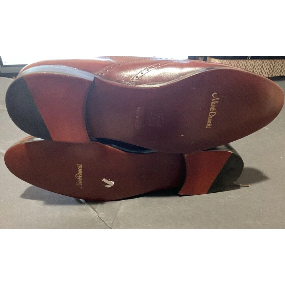 Mario Brunetti Men Brown Dress Shoe 10.5 Size Special Occasion Wear